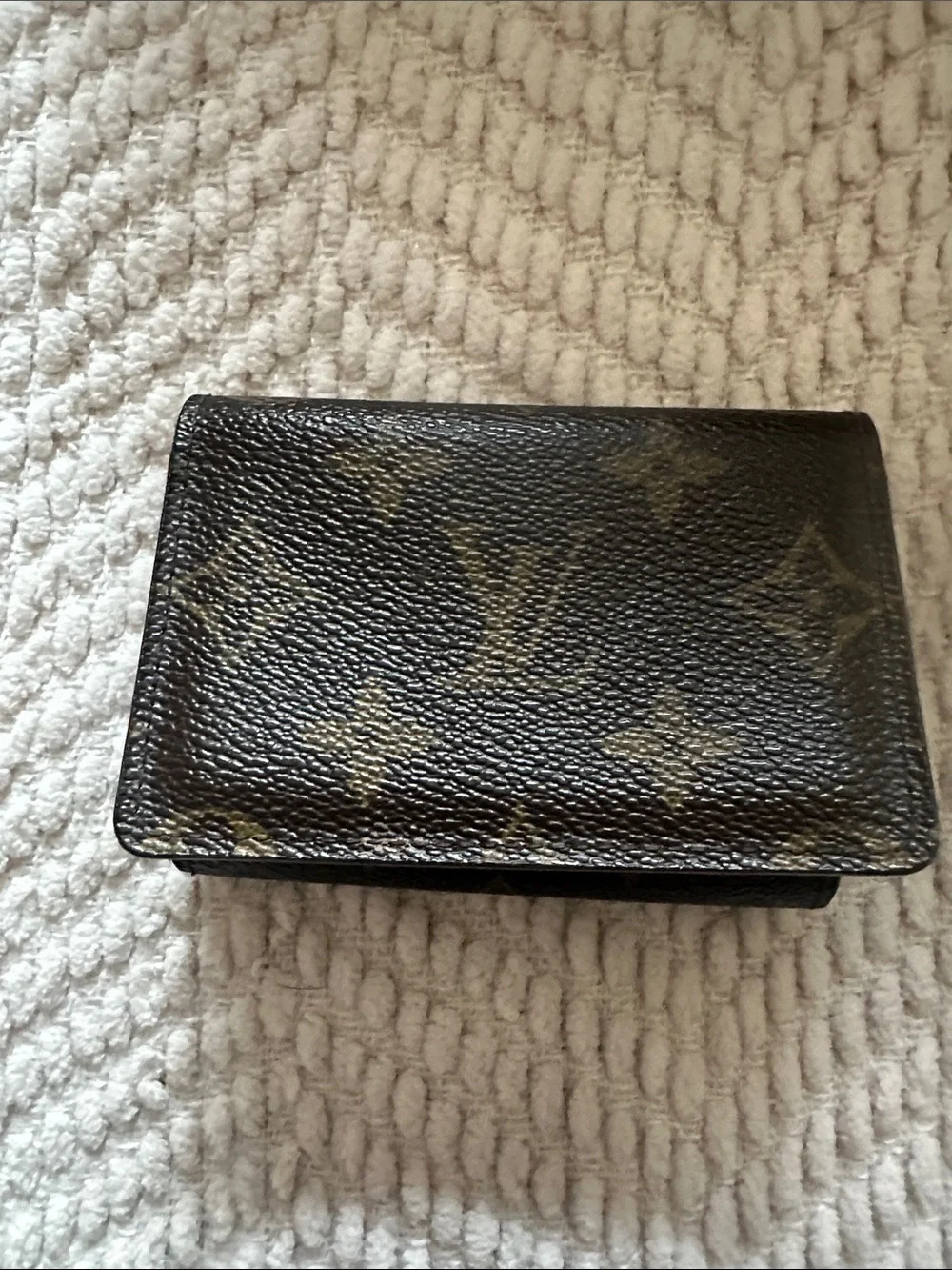 Louis Vuitton Monogram Canvas Card Holder in Brown and Tan